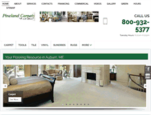 Tablet Screenshot of pinelandcarpets.com
